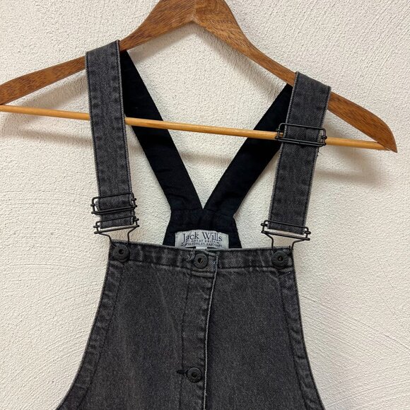 Jack Wills Black Denim Pinafore Dress - Picture 4 of 8